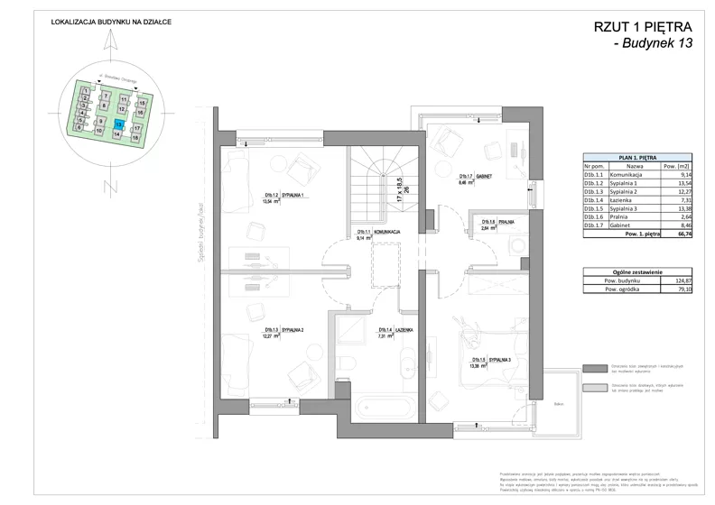 Dom 124,87 m², oferta nr 13, Riva Verde, Otwock, ul. Chrobrego