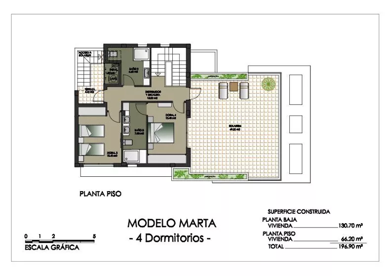 Dom 196,90 m², oferta nr MARTA, Juan Marsa, Dehesa de Campoamor, c. Juan Marse