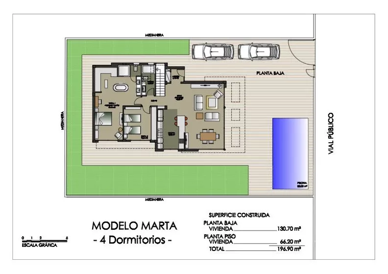 Dom 196,90 m², oferta nr MARTA, Juan Marsa, Dehesa de Campoamor, c. Juan Marse
