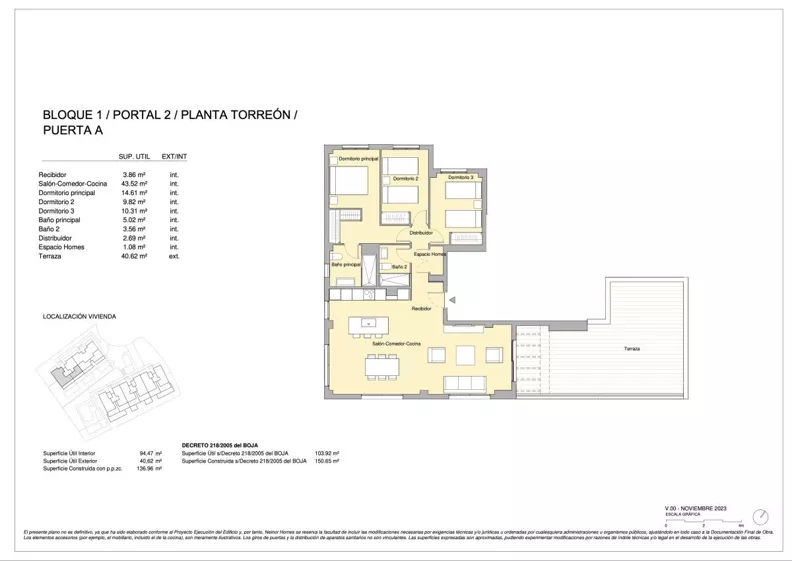 4 pokoje, mieszkanie 88,56 m², parter, oferta nr Block 1 P1-2B, Arroyo Enmedio, Estepona, Av. Bernardo de Galvez