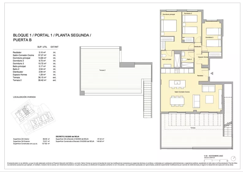 4 pokoje, mieszkanie 94,47 m², parter, oferta nr Block 1 P2-3A, Arroyo Enmedio, Estepona, Av. Bernardo de Galvez