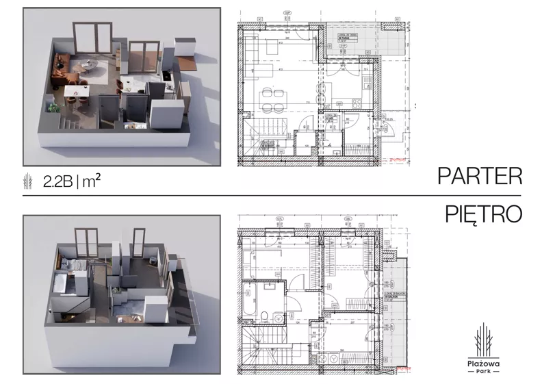 Dom 82,00 m², oferta nr 2.2B, Plażowa Park, Głowno, ul. Plażowa 5