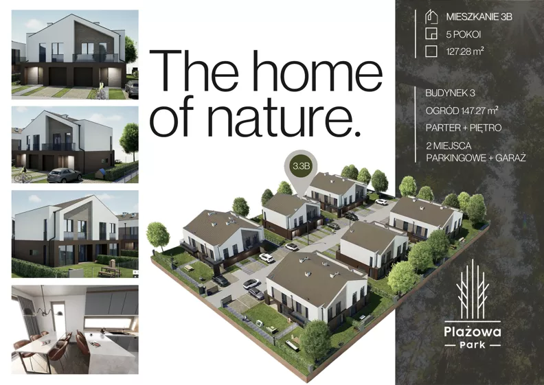 Dom 127,00 m², oferta nr 3.3B, Plażowa Park, Głowno, ul. Plażowa 5