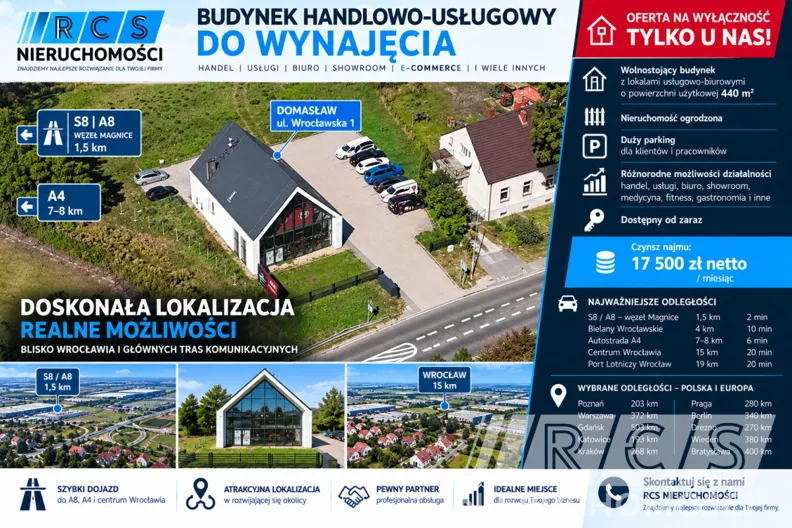 Obiekt 440,00 m², oferta nr , RCS-O704267, Domasław, Wrocławska