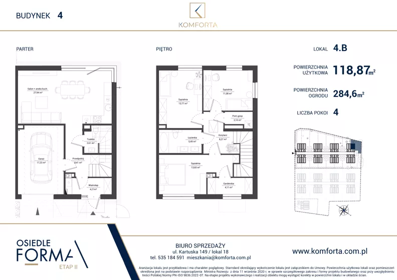 Dom 118,87 m², oferta nr 4.B, Osiedle Forma Etap II, Gdańsk, Olszynka, ul. Zawodzie