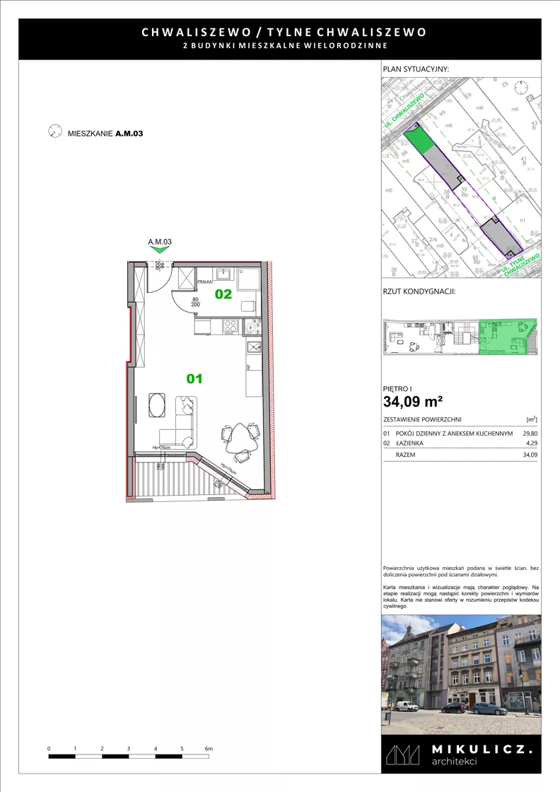 1 pokój, apartament 34,09 m², piętro 1, oferta nr A3, Fifna Kamienica, Poznań, Stare Miasto, Chwaliszewo, ul. Chwaliszewo