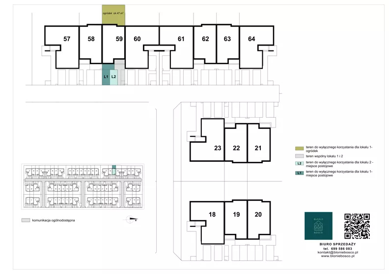 3 pokoje, mieszkanie 67,17 m², parter, oferta nr 59-1, Błonie Bosco, Błonie, ul. Graniczna