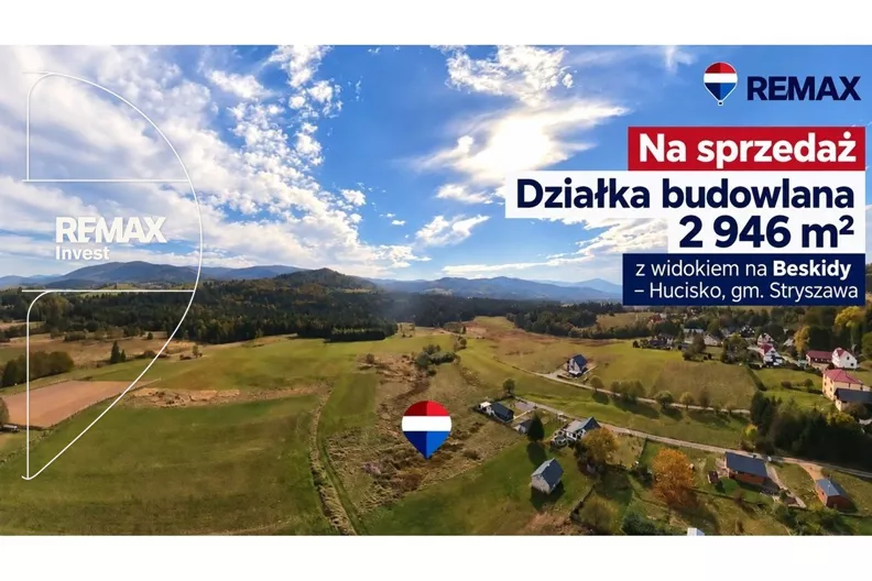 Działka 2 946,00 m², oferta nr , REMAX-510-GS-INVEST, Hucisko