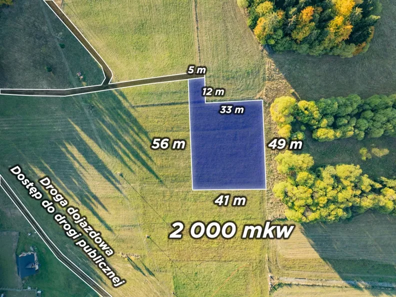 Działka 2 000,00 m², oferta nr , REMAX-238-GS-DUO001, Łapsze Niżne, Leśna