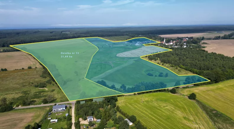 Działka 314 400,00 m², oferta nr , REMAX-131-GS-AMBER, Osieki Lęborskie