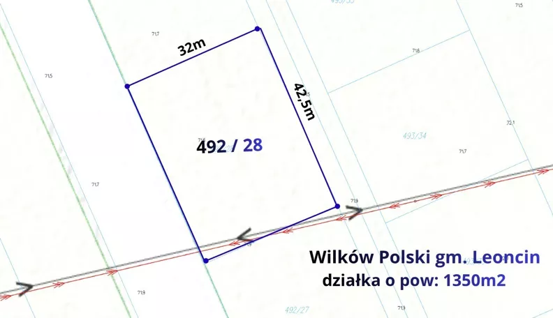 Działka 1 350,00 m², oferta nr , REMAX-176-GS-BEST, Wilków Polski