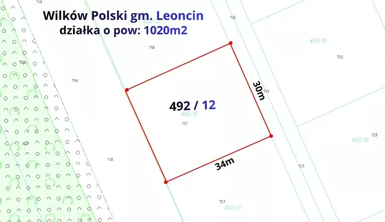 Działka 1 020,00 m², oferta nr , REMAX-169-GS-BEST, Wilków Polski