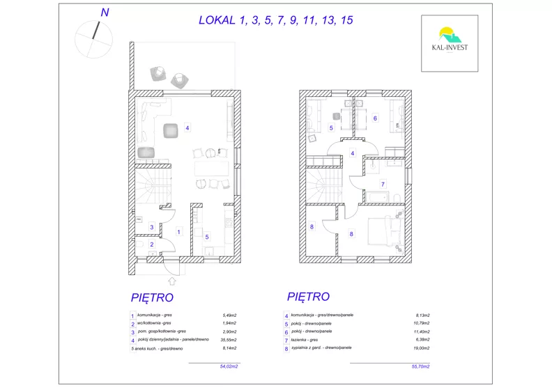 Dom 109,72 m², oferta nr L1, Osiedle Rajskie, Wysogotowo, ul. Rajska