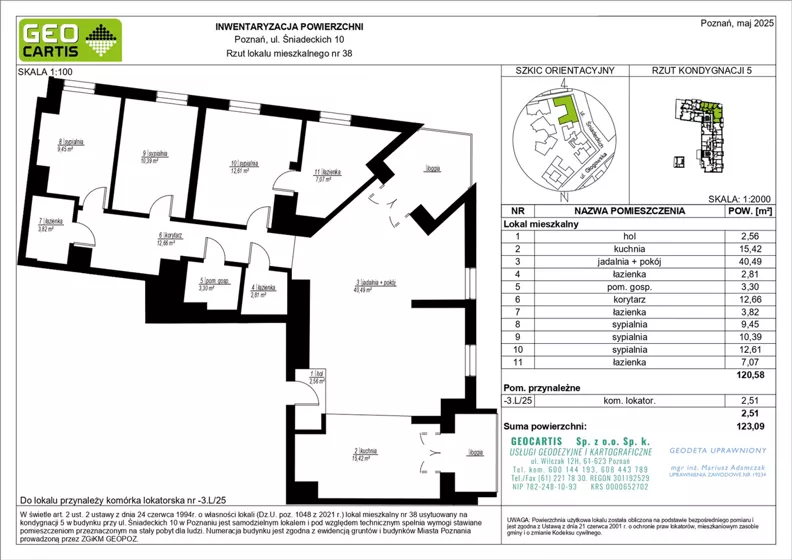 4 pokoje, apartament 120,58 m², piętro 4, oferta nr A.05.35, Perfumiarnia 2, Poznań, Św. Łazarz, Łazarz, ul. Śniadeckich 10