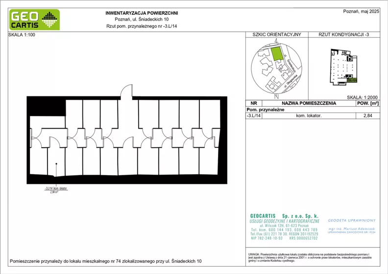 4 pokoje, apartament 107,43 m², piętro 4, oferta nr B.05.35, Perfumiarnia 2, Poznań, Św. Łazarz, Łazarz, ul. Śniadeckich 10