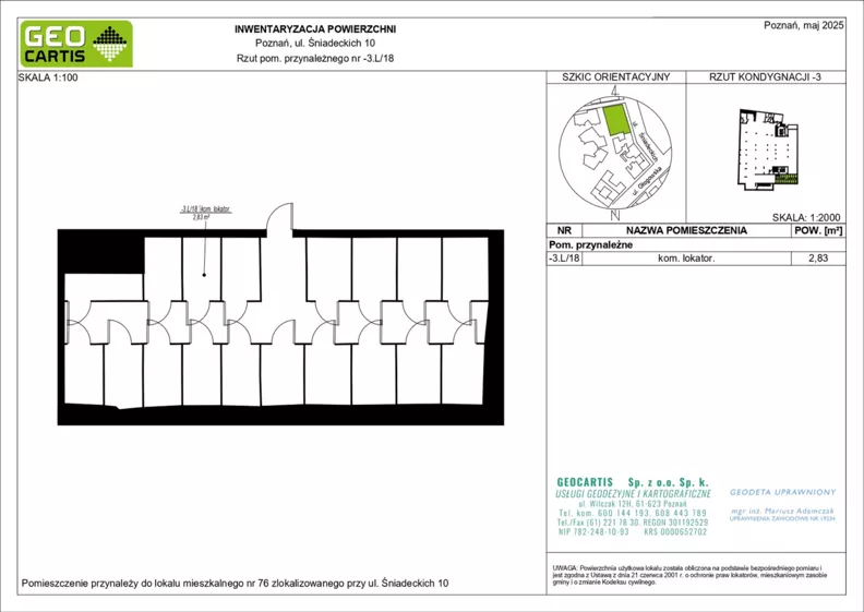 5 pokoi, apartament 127,38 m², piętro 5, oferta nr B.06.37, Perfumiarnia 2, Poznań, Św. Łazarz, Łazarz, ul. Śniadeckich 10