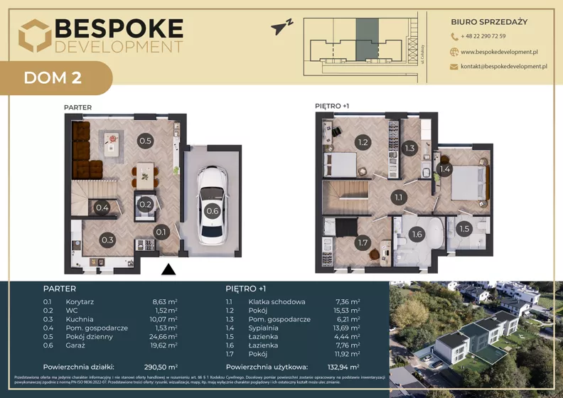 Dom 132,94 m², oferta nr 12JA, Dębowy Zakątek, Warszawa, Wawer, Nadwiśle, ul. Mrągowska 12J