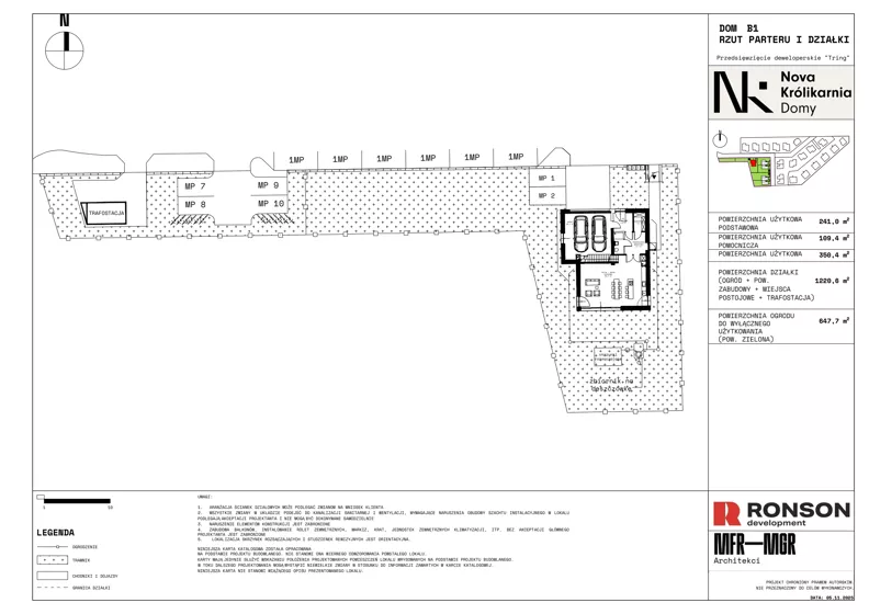 Dom 350,40 m², oferta nr B1, Nova Królikarnia, Warszawa, Mokotów, Stegny, ul. Japońskiej Wiśni
