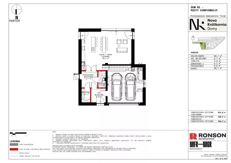 Dom 350,40 m², oferta nr B1, Nova Królikarnia, Warszawa, Mokotów, Stegny, ul. Japońskiej Wiśni
