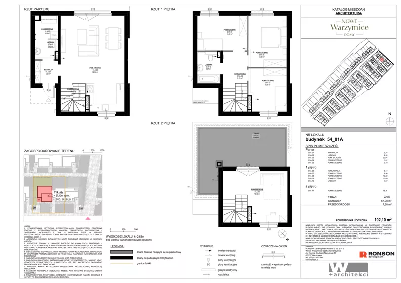 Dom 102,10 m², oferta nr 54_01A, Nowe Warzymice VII, Rajkowo, ul. Spacerowa