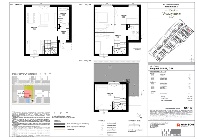 Dom 101,71 m², oferta nr 55_01B, Nowe Warzymice VII, Rajkowo, ul. Spacerowa