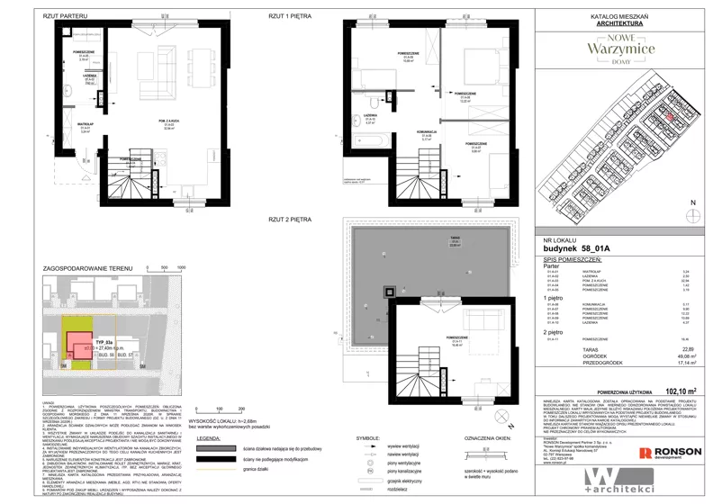 Dom 102,10 m², oferta nr 58_01A, Nowe Warzymice VII, Rajkowo, ul. Spacerowa
