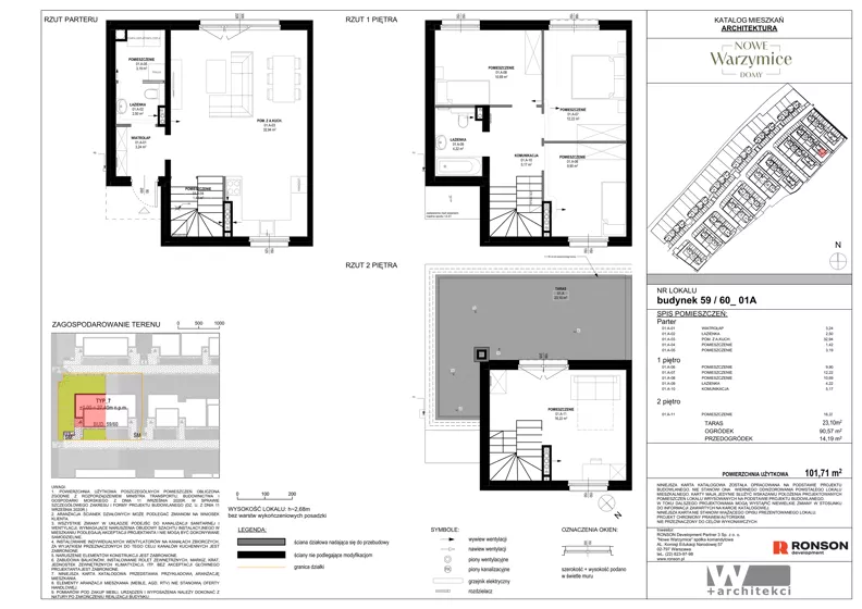 Dom 101,71 m², oferta nr 59_01A, Nowe Warzymice VII, Rajkowo, ul. Spacerowa