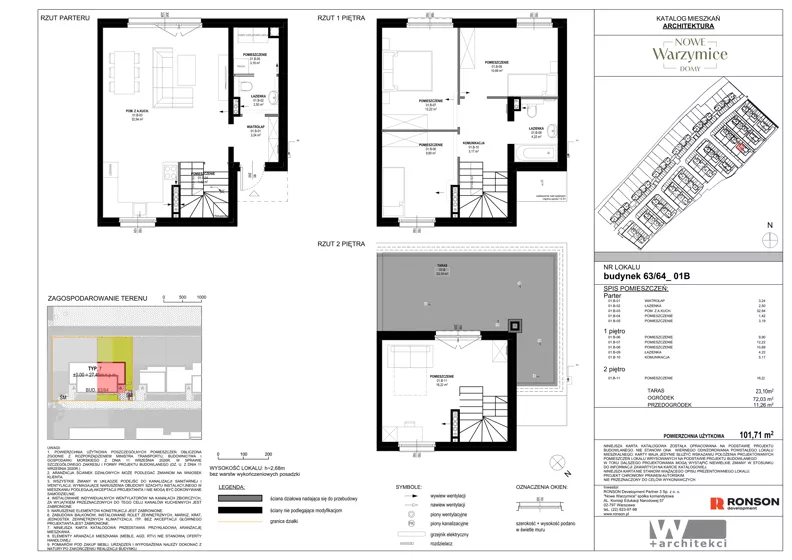 Dom 101,71 m², oferta nr 63_01B, Nowe Warzymice VII, Rajkowo, ul. Spacerowa