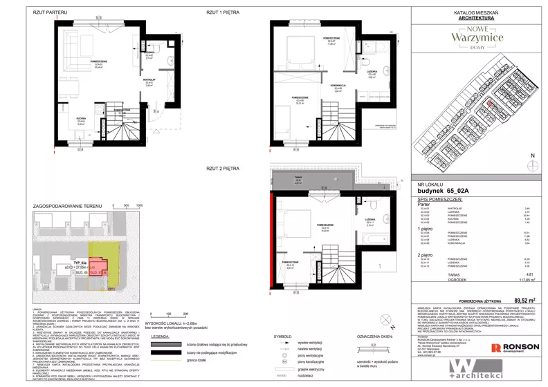 Dom 89,52 m², oferta nr 65_02A, Nowe Warzymice VII, Rajkowo, ul. Spacerowa