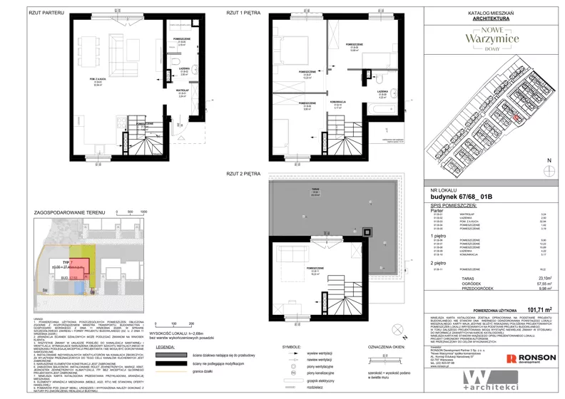Dom 101,71 m², oferta nr 67_01B, Nowe Warzymice VII, Rajkowo, ul. Spacerowa