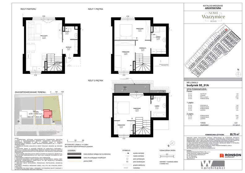Dom 89,70 m², oferta nr 95_01A, Nowe Warzymice VII, Rajkowo, ul. Spacerowa