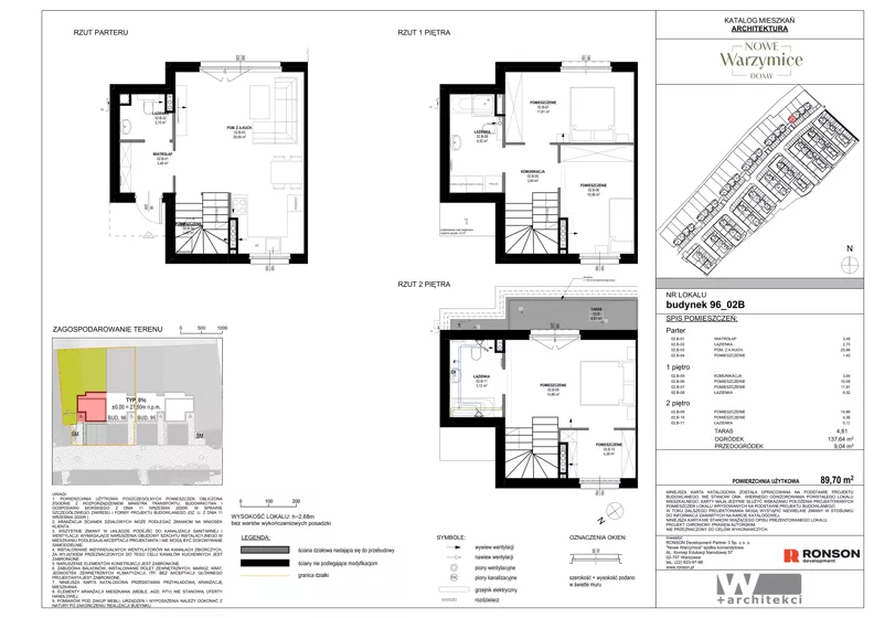 Dom 89,70 m², oferta nr 96_02B, Nowe Warzymice VII, Rajkowo, ul. Spacerowa