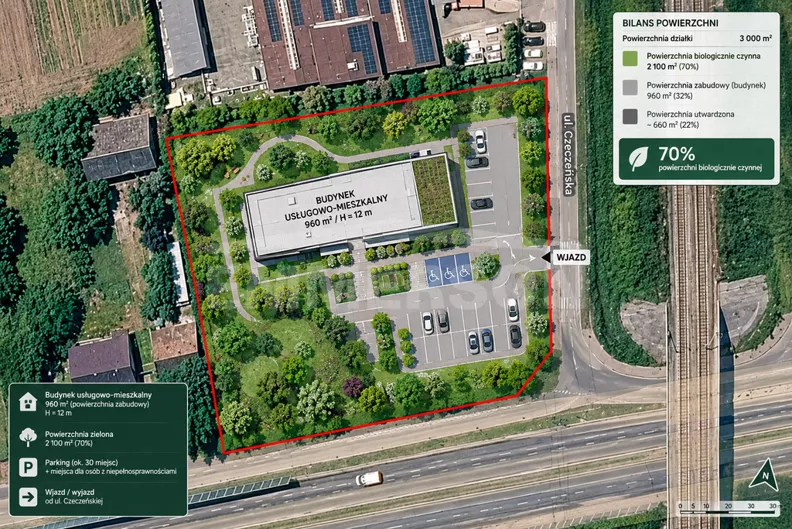 Działka 3 000,00 m², oferta nr , 3316/6342/OGS, Kraków