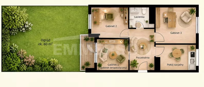 Biuro 52,31 m², oferta nr , 1030/6342/OLS, Kraków, Dębniki, Kobierzyńska