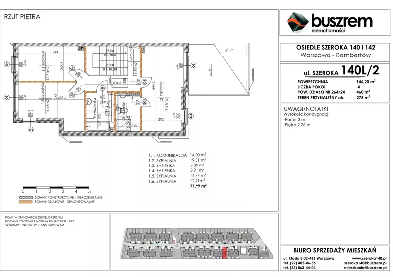 Dom 146,20 m², oferta nr 12D, Osiedle Szeroka 140, Warszawa, Rembertów, ul. Szeroka 140