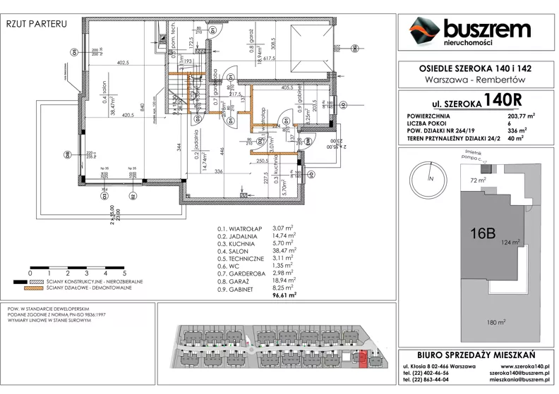 Dom 203,77 m², oferta nr 16B, Osiedle Szeroka 140, Warszawa, Rembertów, ul. Szeroka 140