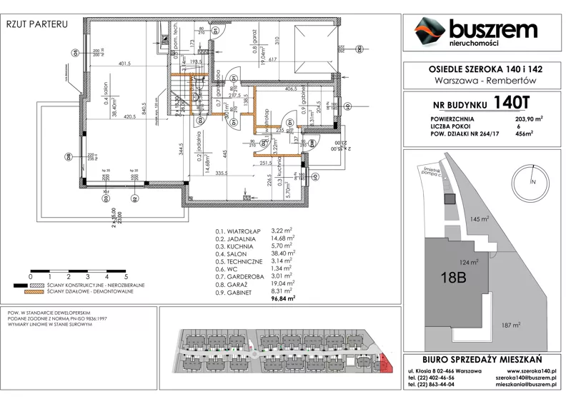 Dom 203,90 m², oferta nr 18B, Osiedle Szeroka 140, Warszawa, Rembertów, ul. Szeroka 140