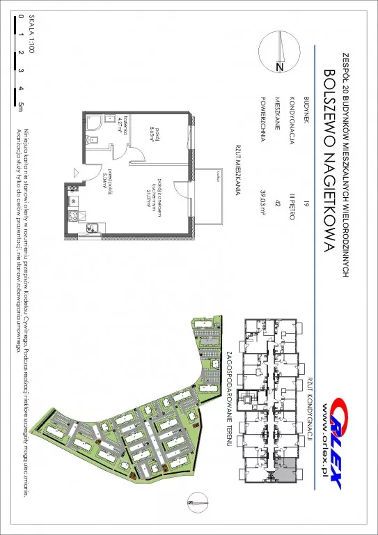2 pokoje, mieszkanie 39,03 m², piętro 3, oferta nr 19/42, Nagietkowa, Bolszewo, ul. Nagietkowa