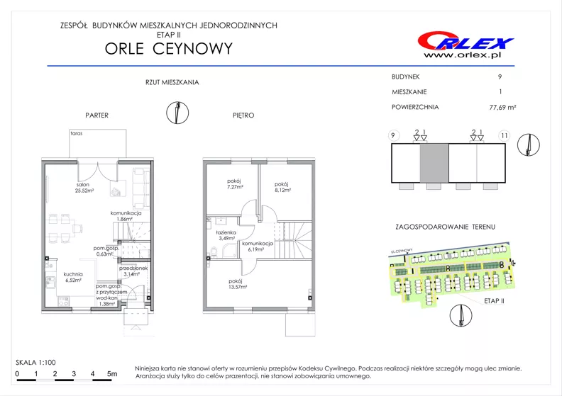 Dom 77,69 m², oferta nr 9/1, Orle, Orle, ul. Ceynowy