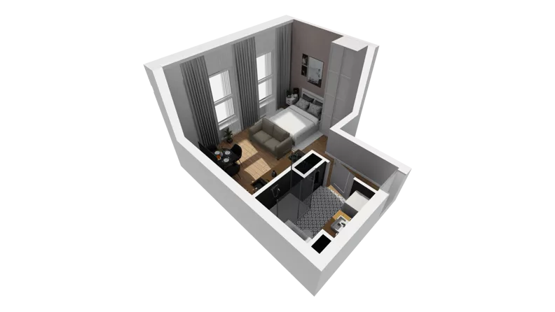 Lokal użytkowy 26,17 m², oferta nr A/201, Esencja - lokale usługowe, Gdańsk, Śródmieście, Dolne Miasto, ul. Kamienna Grobla / Jałmużnicza
