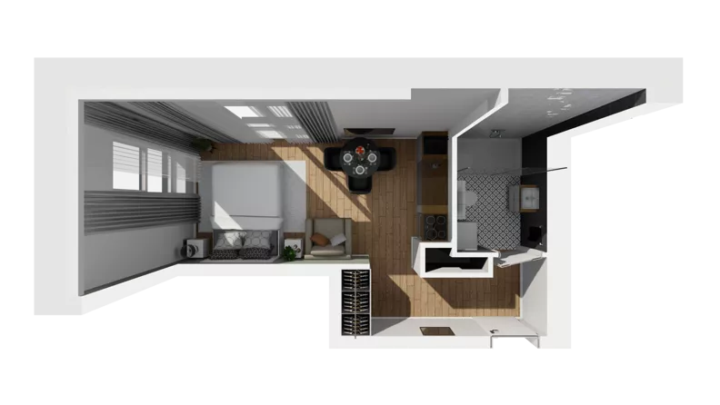 Lokal użytkowy 26,90 m², oferta nr A/202, Esencja - lokale usługowe, Gdańsk, Śródmieście, Dolne Miasto, ul. Kamienna Grobla / Jałmużnicza
