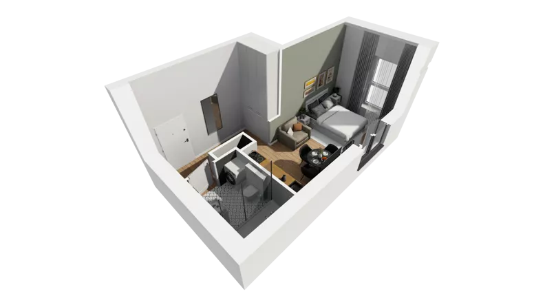 Lokal użytkowy 26,90 m², oferta nr A/202, Esencja - lokale usługowe, Gdańsk, Śródmieście, Dolne Miasto, ul. Kamienna Grobla / Jałmużnicza