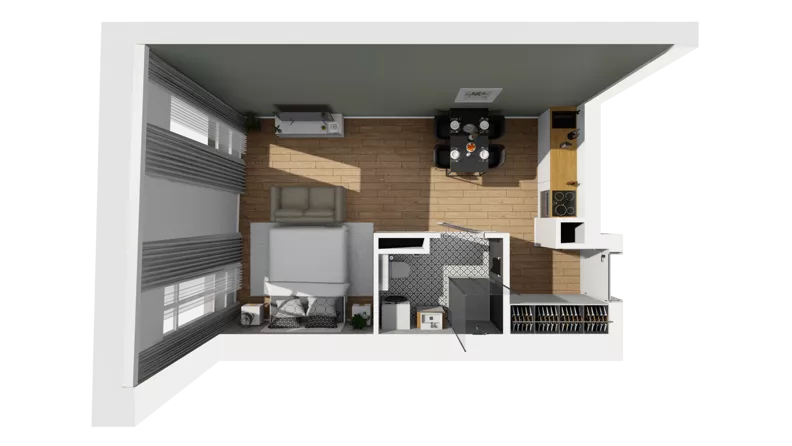 Lokal użytkowy 39,48 m², oferta nr A/203, Esencja - lokale usługowe, Gdańsk, Śródmieście, Dolne Miasto, ul. Kamienna Grobla / Jałmużnicza