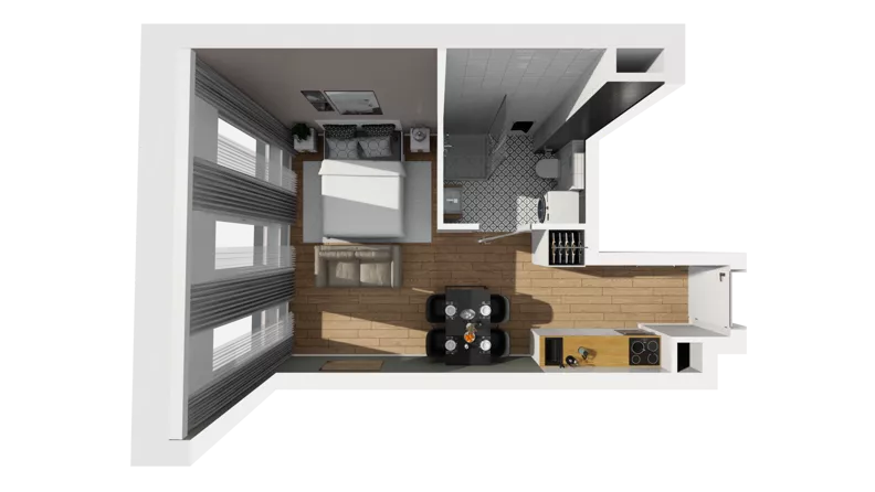 Lokal użytkowy 26,84 m², oferta nr A/204, Esencja - lokale usługowe, Gdańsk, Śródmieście, Dolne Miasto, ul. Kamienna Grobla / Jałmużnicza