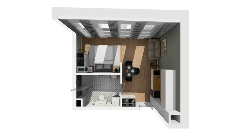 Lokal użytkowy 31,12 m², oferta nr A/205, Esencja - lokale usługowe, Gdańsk, Śródmieście, Dolne Miasto, ul. Kamienna Grobla / Jałmużnicza