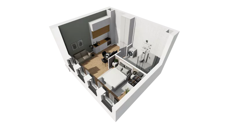 Lokal użytkowy 31,12 m², oferta nr A/205, Esencja - lokale usługowe, Gdańsk, Śródmieście, Dolne Miasto, ul. Kamienna Grobla / Jałmużnicza