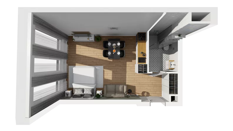 Lokal użytkowy 31,98 m², oferta nr A/206, Esencja - lokale usługowe, Gdańsk, Śródmieście, Dolne Miasto, ul. Kamienna Grobla / Jałmużnicza