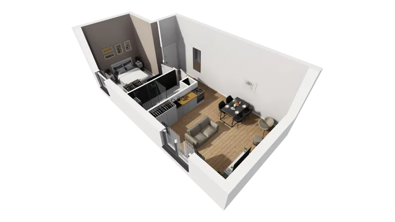 Lokal użytkowy 40,30 m², oferta nr A/207, Esencja - lokale usługowe, Gdańsk, Śródmieście, Dolne Miasto, ul. Kamienna Grobla / Jałmużnicza