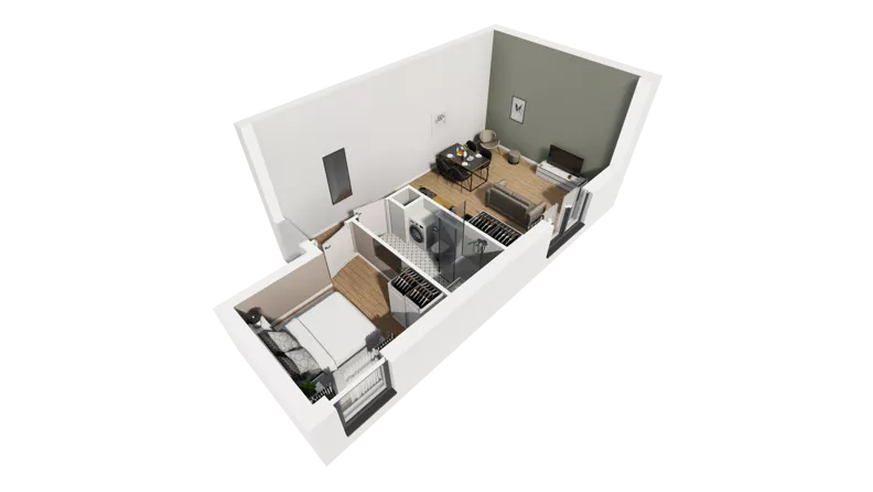 Lokal użytkowy 40,30 m², oferta nr A/207, Esencja - lokale usługowe, Gdańsk, Śródmieście, Dolne Miasto, ul. Kamienna Grobla / Jałmużnicza