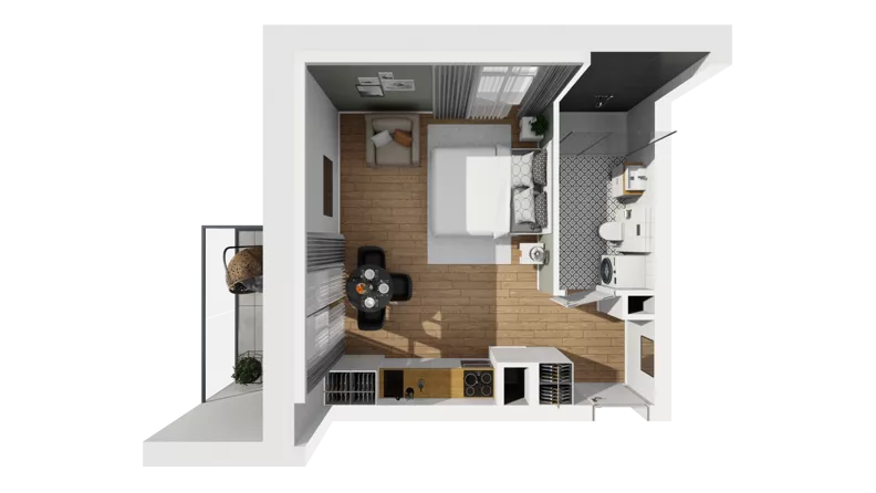 Lokal użytkowy 30,71 m², oferta nr A/209, Esencja - lokale usługowe, Gdańsk, Śródmieście, Dolne Miasto, ul. Kamienna Grobla / Jałmużnicza